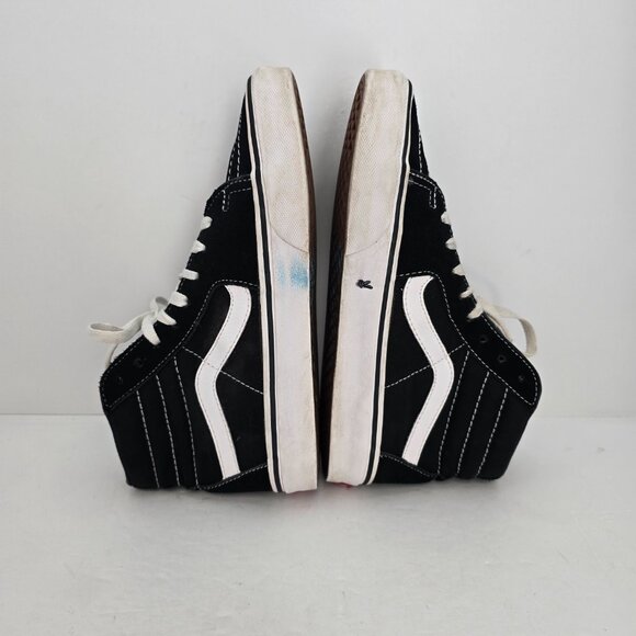 Vans | SK8-HI black canvas indie skateboard hi-top sneakers | WMS 8 - Picture 10 of 11